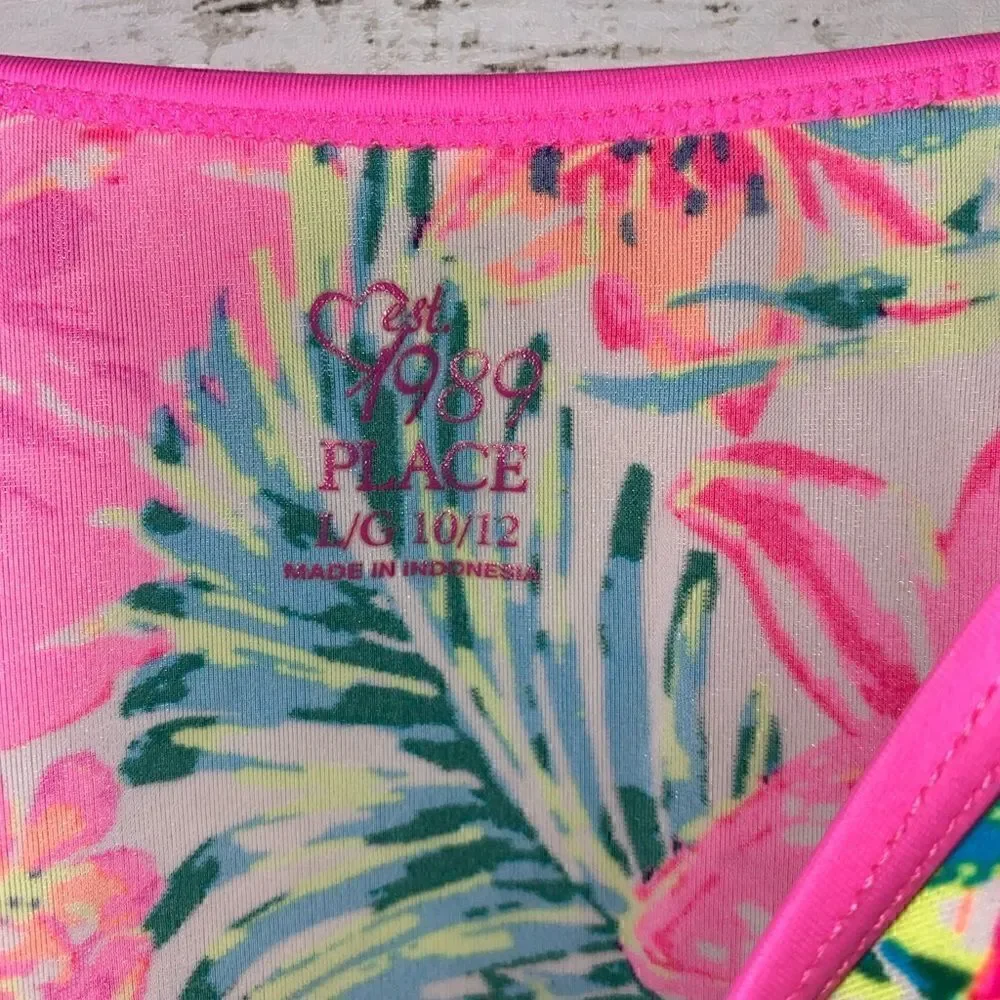 Bright Floral One-piece Bathing Suit